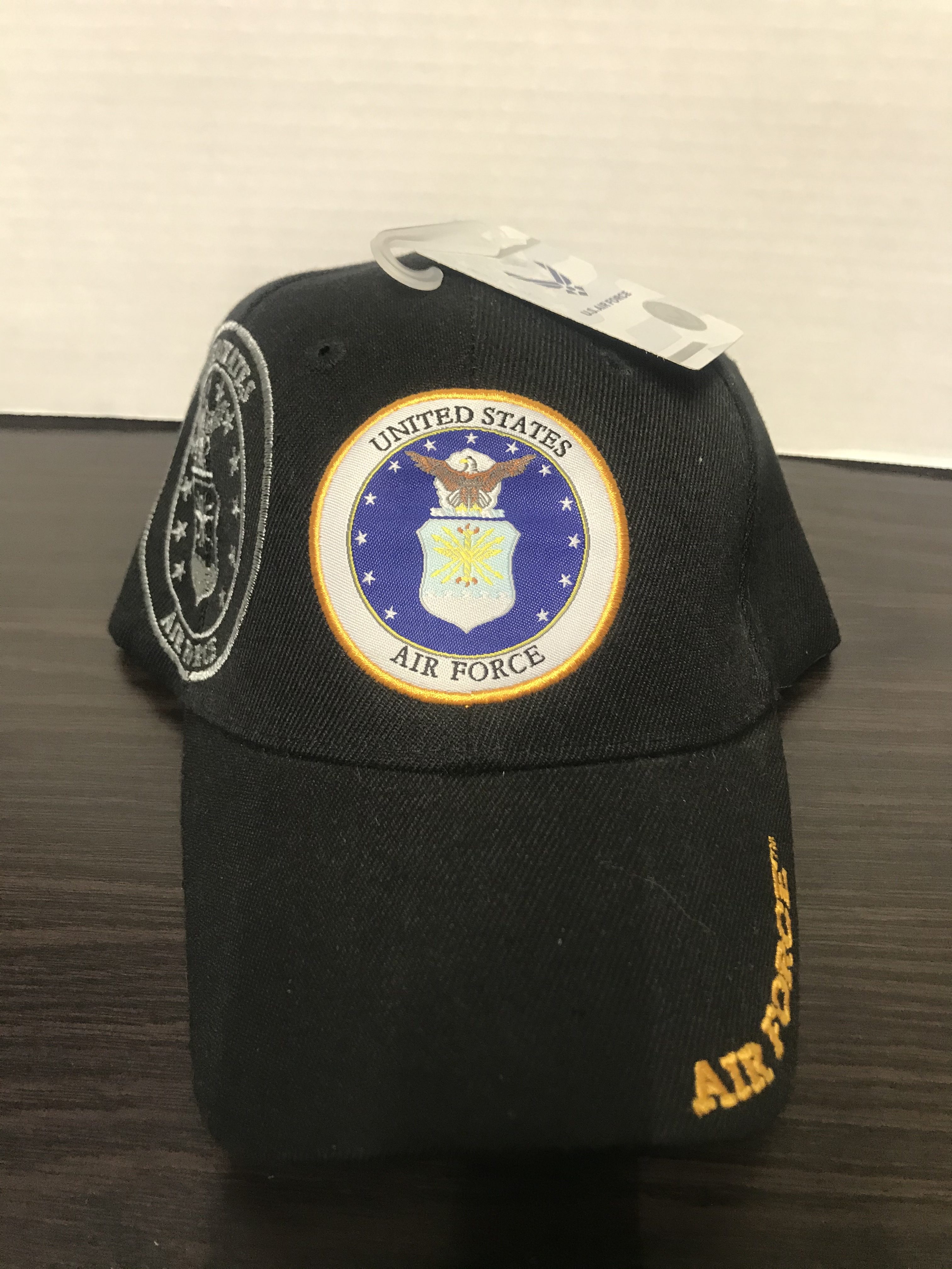 Black US Air Force Embroidered Hat